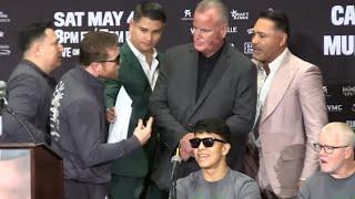 Canelo Álvarez and Oscar De La Hoya almost come to BLOWS