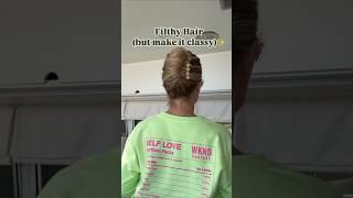 Filthy hair but make at classy #dirtyhairstyle #hairstylevideo #hairhack #classyupdo #viralhairstyle