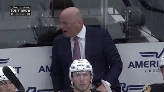 Jim Montgomery Screams At Brad Marchand On Bench After Turnover Leads  To Goal