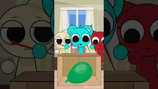 Sprunki Popping The Ballon Challenge Animation #sprunki #shorts #animation