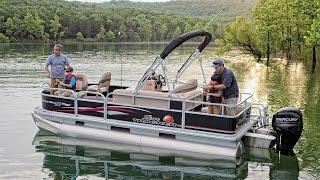 SUN TRACKER Boats: 2016 BASS BUGGY 18 DLX Fishing Pontoon Boat