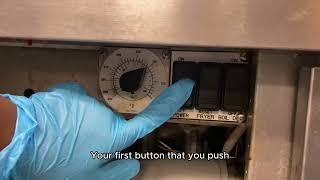 How to turn on and off the deep fryer | Aramark NRG Park