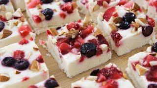 Frozen Yogurt Bars Recipe