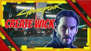 how to create john wick cyberpunk 2077 character creation