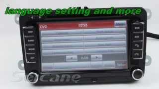 Volkswagen Touran radio dvd player gps with rearview camera