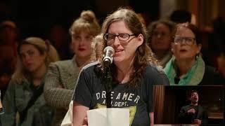 Elle Latham Speaking at SAG-AFTRA Meeting