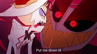 what is alastor doing with lucifer? - hazbin hotel comic dub