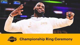 Lakers Receive Their 2020 Championship Rings (Full Ceremony)