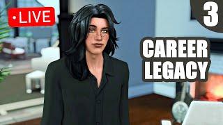 Career Legacy Challenge #3 (Entertainer) Getting his career started! | Sims 4 Live Steam