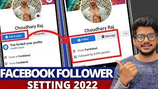 How to activate follower option in facebook account 2022 | Followers on Facebook Settings 2022 