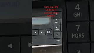 how to canon G 7070 error code 5011 scanner  cable replace