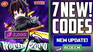 ALL NEW!WORLD ZERO ROBLOX CODES 2024 - WORLD ZERO CODES 2024 [ROBLOX]