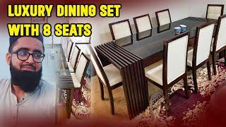 WOODAKH Luxury Dining Set with 8 Seats