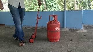 Lakshya Gas Trolley - An Innovative LPG cylinder trolley product every home must have