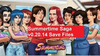 Summertime Saga v0.20.14 Save Files | 0.20.14 update Pre-tech - Part 4 Save Data | Unlock Everything