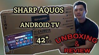 SHARP Aquos LED Android TV 42" UNBOXING | REVIEW | From Royal Star