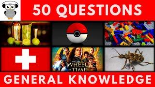 General Knowledge Quiz Trivia #149 | Mojito, Pokemon, Lego, Switzerland, The Wheel Of Time, Insect