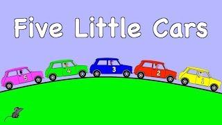 Five Little Cars | CAR SONG | COUNTING SONG | NURSERY RHYME | RainbowRabbit | (Official Video)