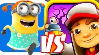 DESPICABLE ME: MINION RUSH VS SUBWAY SURFERS!!!