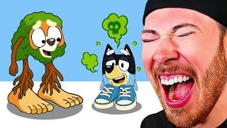 FUNNIEST BLUEY ANIMATIONS TRY NOT TO LAUGH
