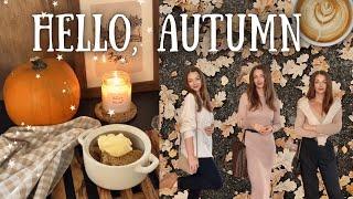 HELLO AUTUMN Cozy look book, Fall decor in my English home, apple crumble recipe, slow UK vlog