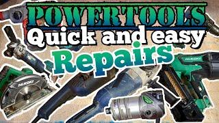 Powertool Repairathon, all the quick and easy repairs. love getting these quick ones.