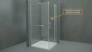 HÜPPE - Design elegance Swing door Shower enclosure