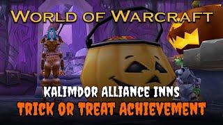 Trick or Treat Kalimdor Alliance Inns  Holiday Achievement Quests | WotLK Classic Relaxing Gameplay