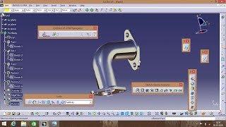 CATIA V5 | PIPE JOINT DESIGN | PART DESIGN | TUTORIAL | FOR BEGINNERS
