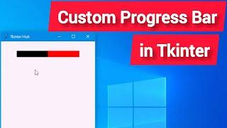 Tkinter Custom Progress Bar