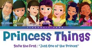 Princess Things- Color Coded Lyrics | Sofia the First "Just One of the Princes" | Zietastic Zone