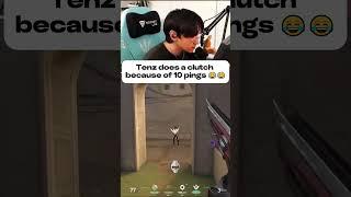 Tenz hits a clutch because of 10 ping #valorant #kyedae #ping #clips #clutch #tenzmoment