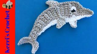 Crochet Dolphin Tutorial - Crochet Applique Tutorial