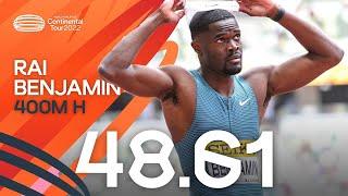 Rai Benjamin cruises to 48.61 victory | Continental Tour Gold Tokyo 2022