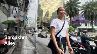 [4K]Walking Asok area in Bangkok Thailand. Found some massage shops and Ruam Sab Market.