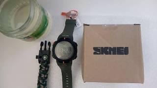 Тактические часы Skmei 1231 Compass с компасом тест (обзор, настройка, инструкция на русском)