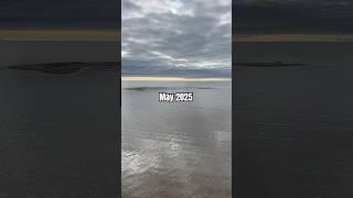Saginaw Bay water level Then & Now | May 2025