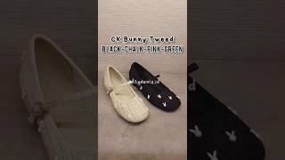 CK1-70900441 Review Bunny Tweed Flatshoes Kelinci Pearl Rabbit Jastip Original Counter Store 899k