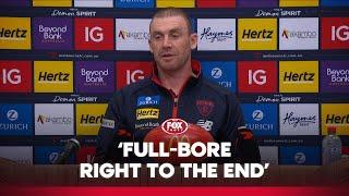 Goodwin lamenting too many close loses | Melbourne Press Conference | Fox Footy