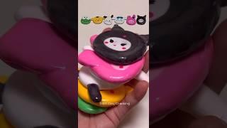  산리오버거 점토부수기 Sanrio burger claycracking #shorts satisfying クレイクラッキング