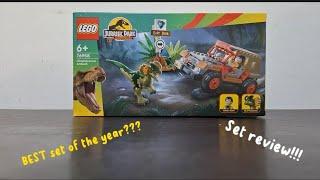 Dilophosaurus ambush JURASSIC PARK set review. BEST under USD20 set of the year!!!