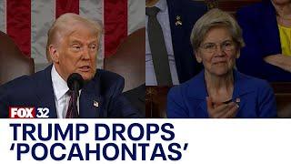 Trump calls Warren 'Pocahontas' while announcing he received letter from Zelenskyy calling for peace