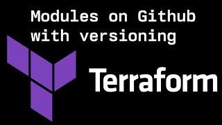 Terraform modules on Github with versioning