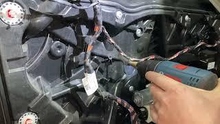 Как снять стекло в задних дверях BMW G12 How to remove glass BMW G12