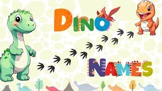  Dino Fun: Learning Dinosaur Names! |Sing Along with the Dinosaurs!| Let's Learn Dinosaur Names!