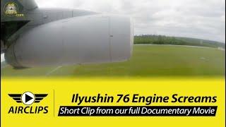 SCREAMY Ilyushin 76 Soloviev D-30 Engines during LOW PASS on a Passenger (!) Flight!!!  [AirClips]