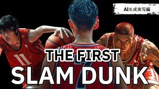 【THE FIRST SLAM DUNK】AI生成実写化にチャレンジしてみた!!ラスト4分の攻防は必見! #slamdunk #anime #ai実写化