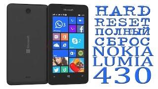 HARD RESET ( ПОЛНЫЙ СБРОС ) NOKIA LUMIA 430 - MICROSOFT RM-1199