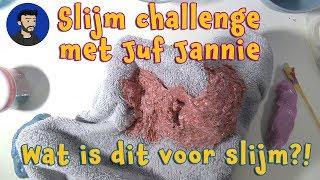 Slijm challenge tegen juf Jannie! Ze steelt mijn recept!