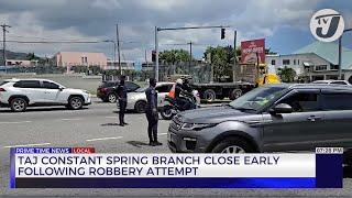 Attempted Robbery Outside Constant Spring Tax Office | TVJ News